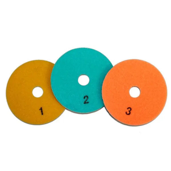 4" 3pc Diamond Polishing Pad (Hat Trick)