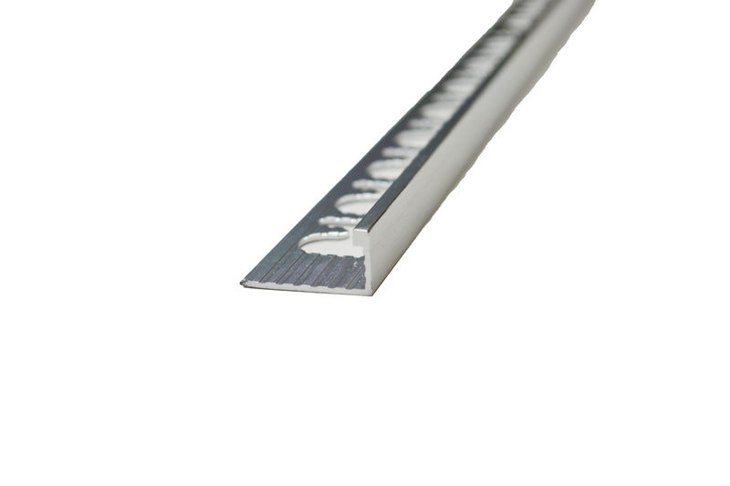 5/16" x 8' Metal Trim L Shape Silver (8mm)