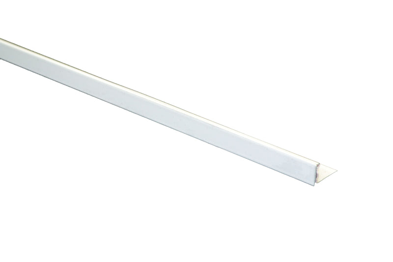 1/2" x 8' Metal Trim L Shape White (12mm)